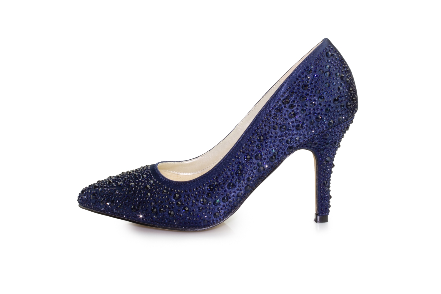 Glitter Pumps Diva blau-zirkonia