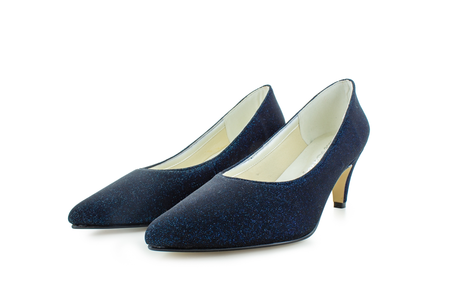 Glitter Pumps Carla magic-blue