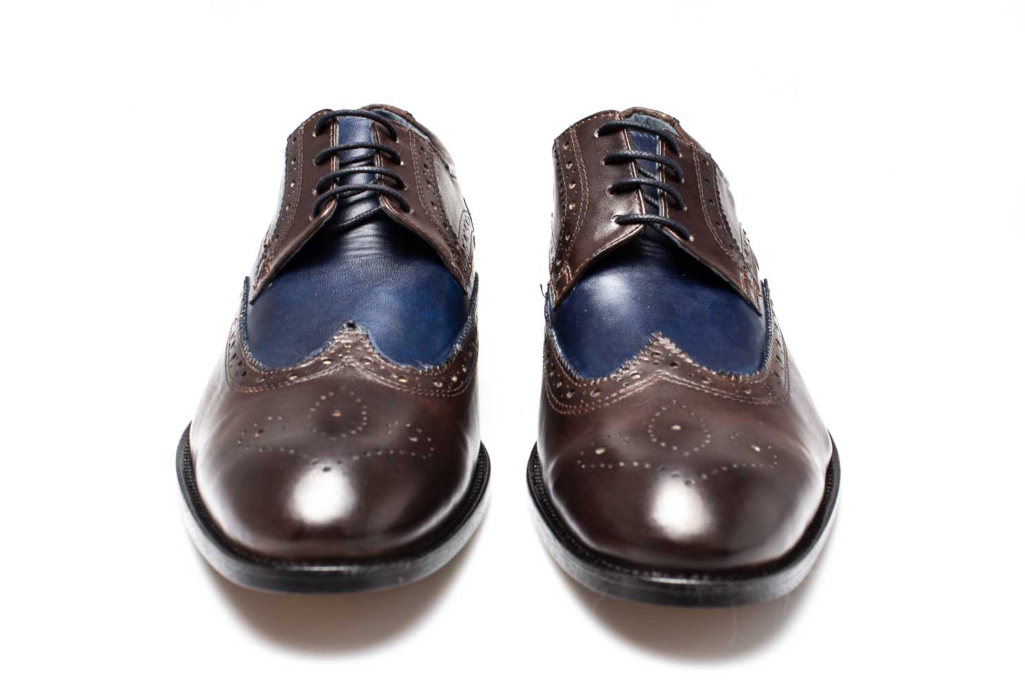 Patina Herrenschuhe Budapester marone-oceano
