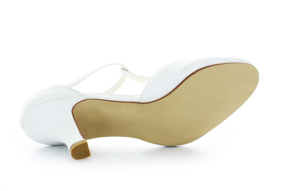 Brautschuhe Elisa weiß Leder