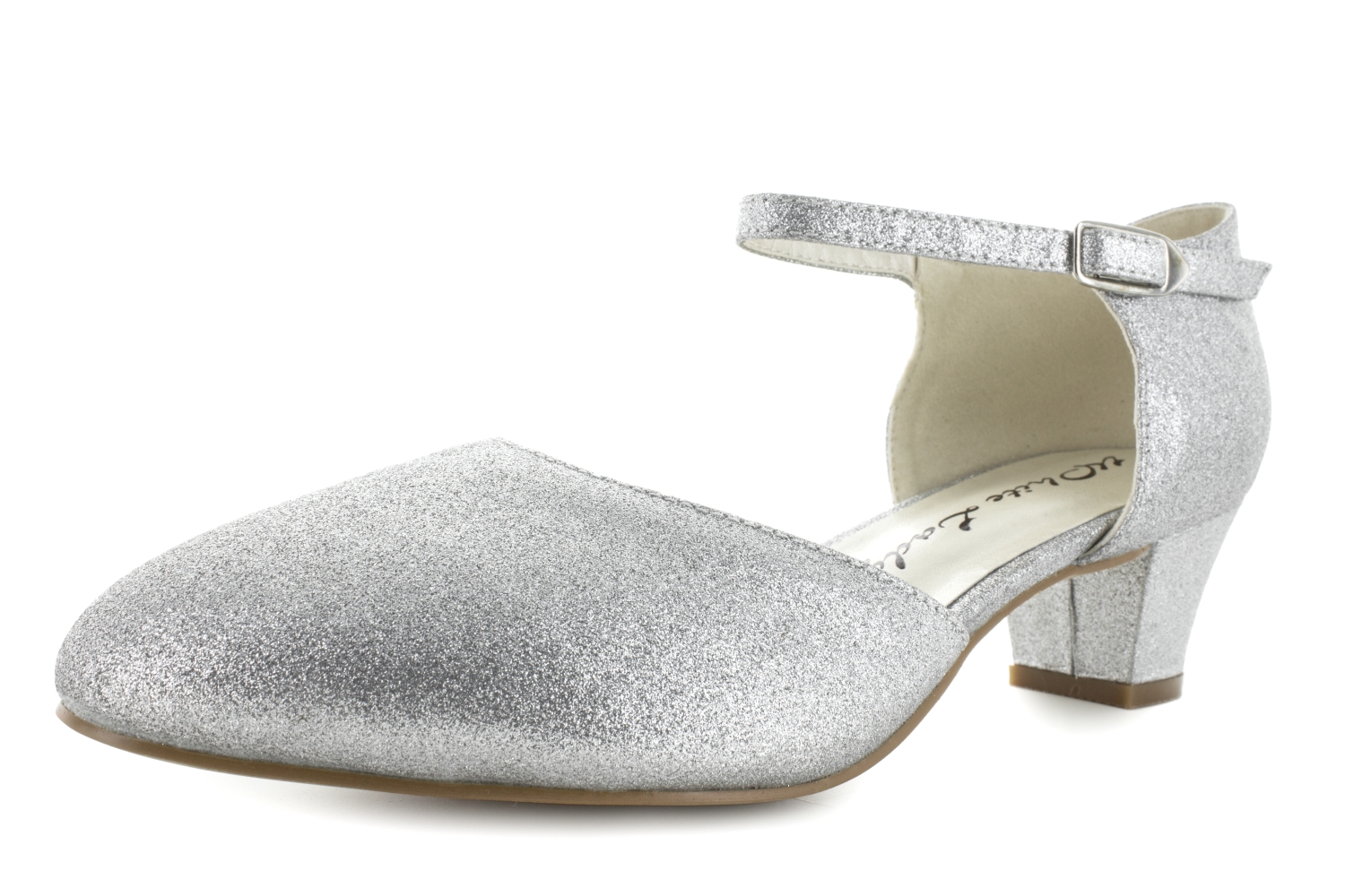 weite Pumps Annabell silber-Glitter