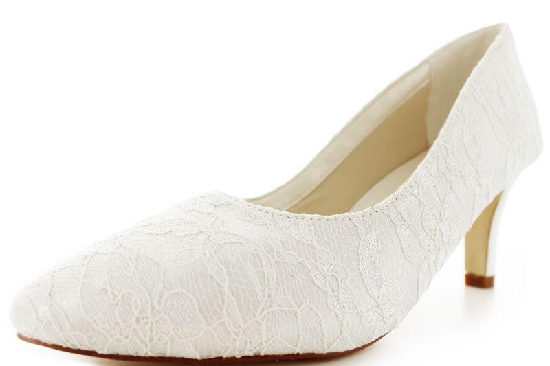 Brautschuhe Clea ivory Spitze