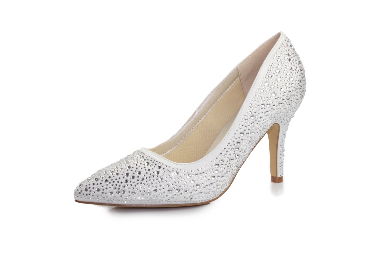 Strass Brautschuhe Diva ivory-zirkonia