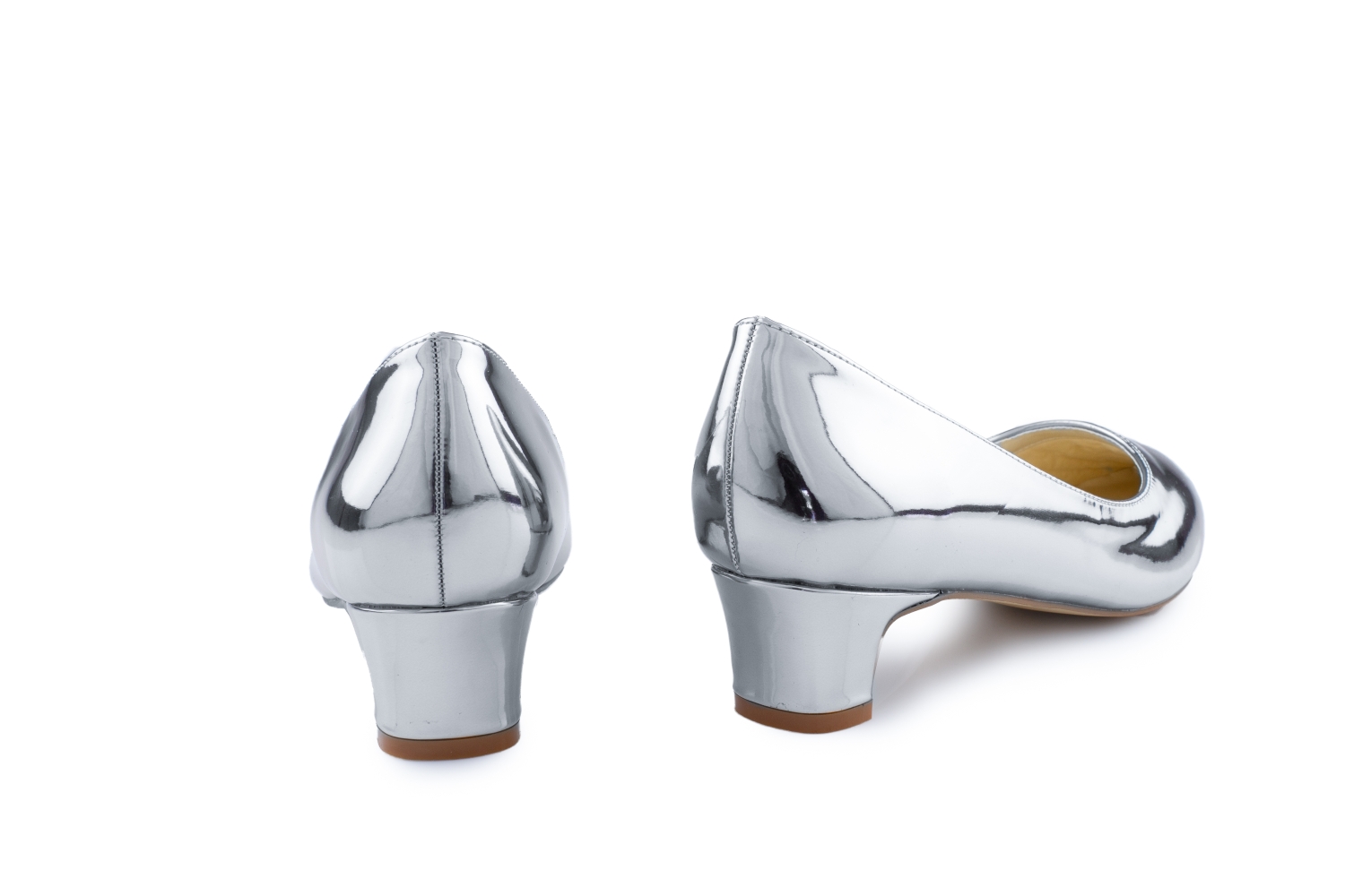 Spiegel Pumps Glow silber