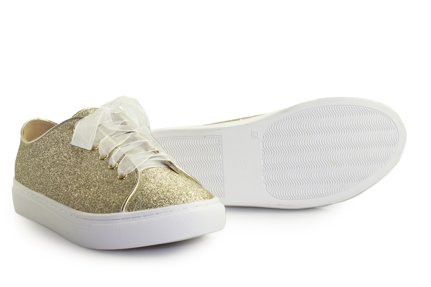 Brautsneaker Sneaky champagner-glitter