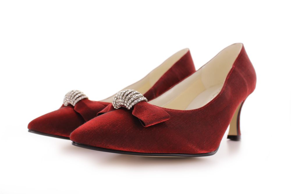 Vintage Pumps Igrid rubin Satin