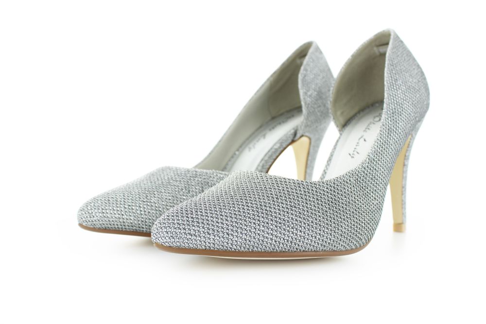 D'orsay Pumps Lucia silber Glitter