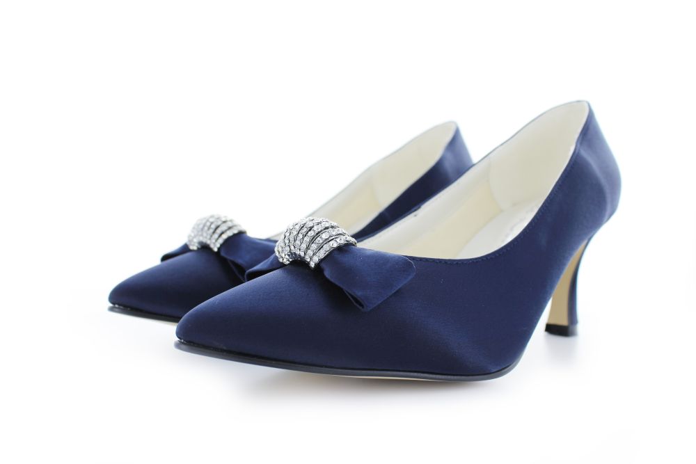 Vintage Pumps Igrid ocean Satin