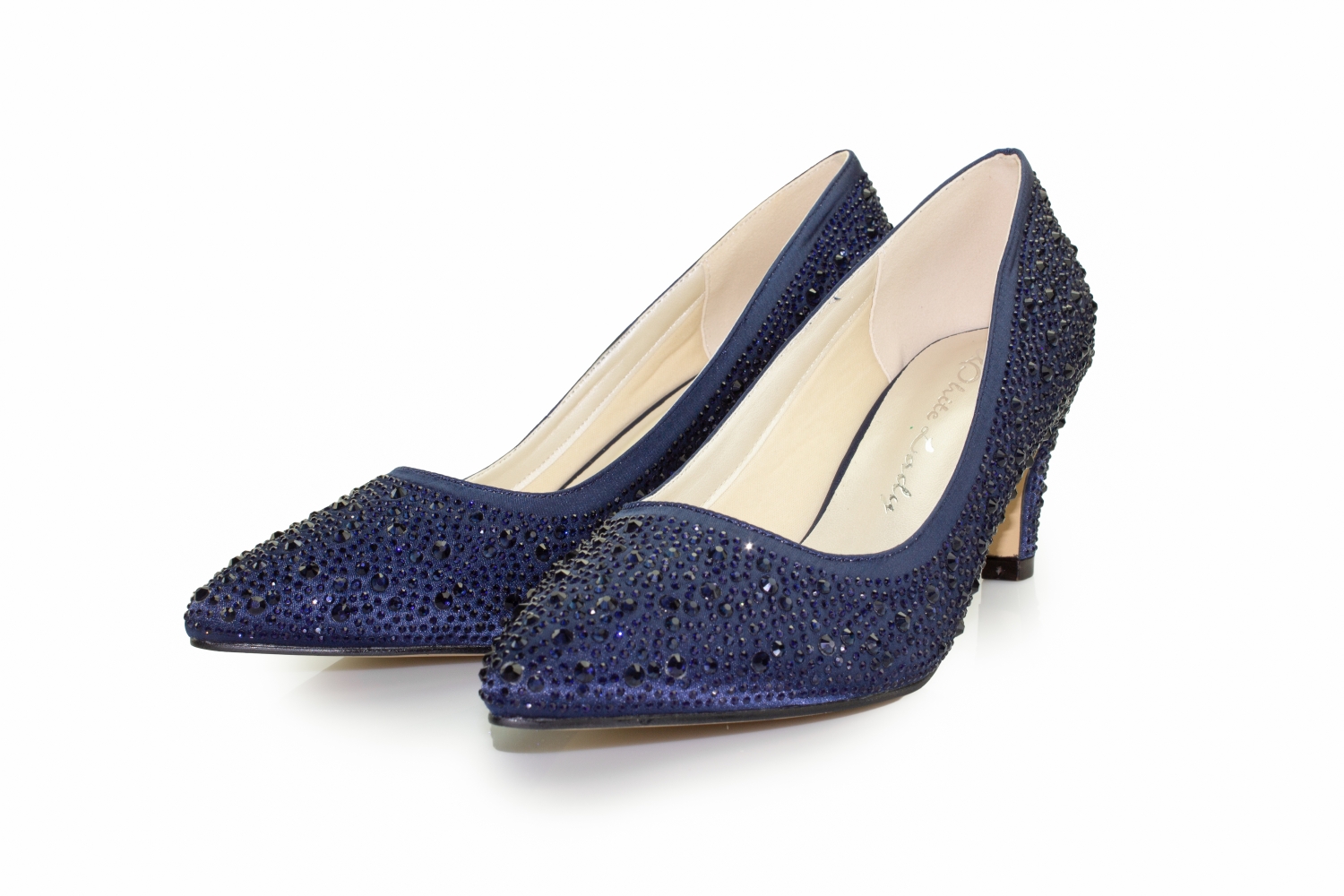 Glitter Pumps Dina blau-zirkonia