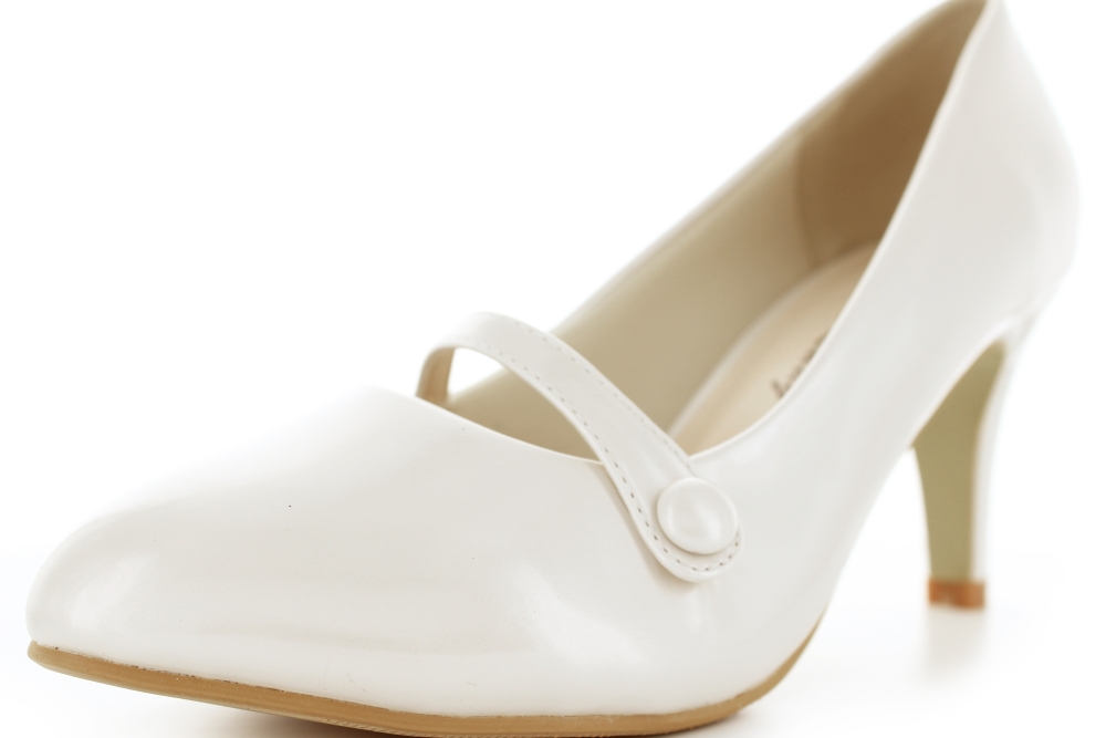 Brautschuhe Destiny ivory Lack