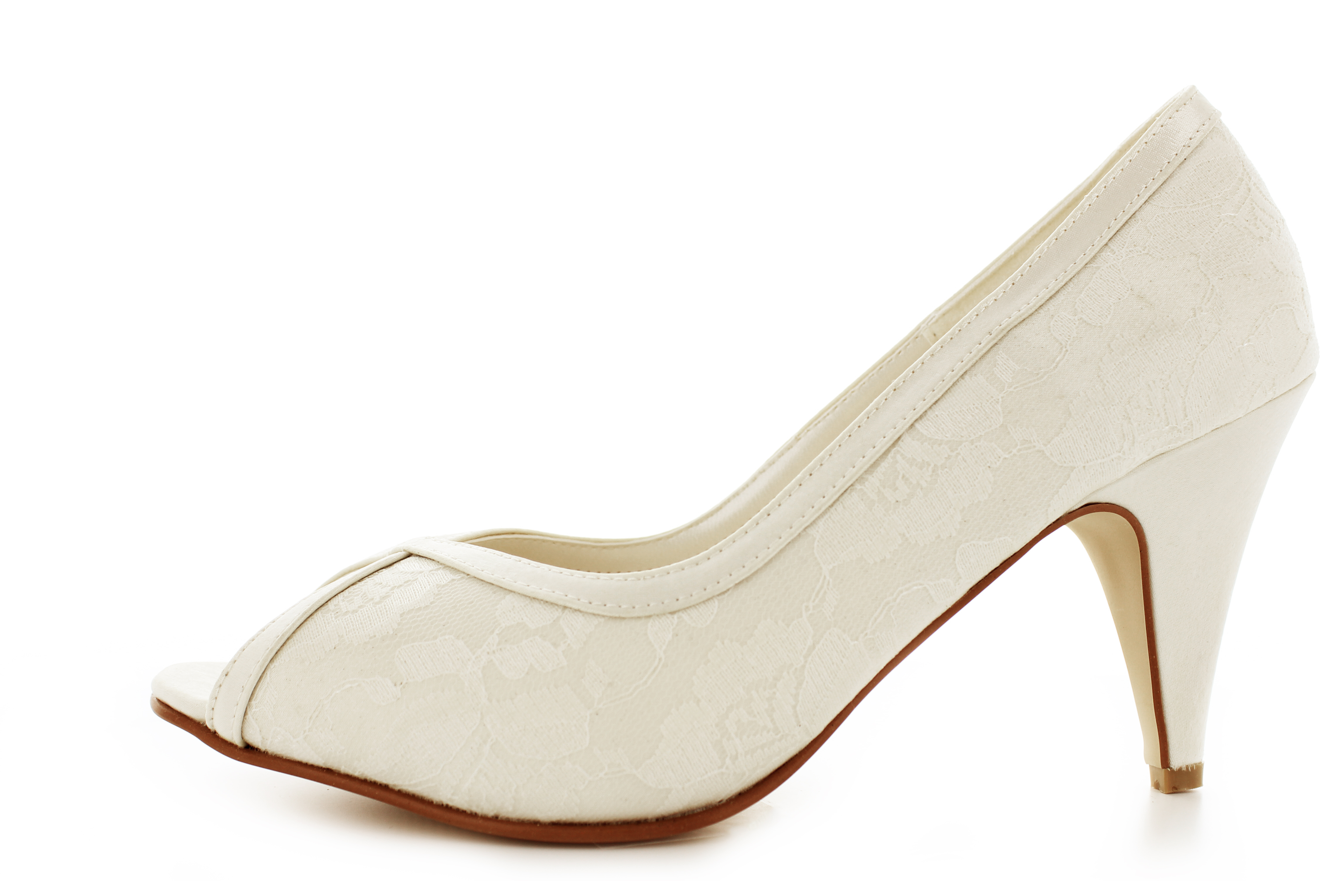 Vintage Brautschuhe Shirin ivory-cream Spitze