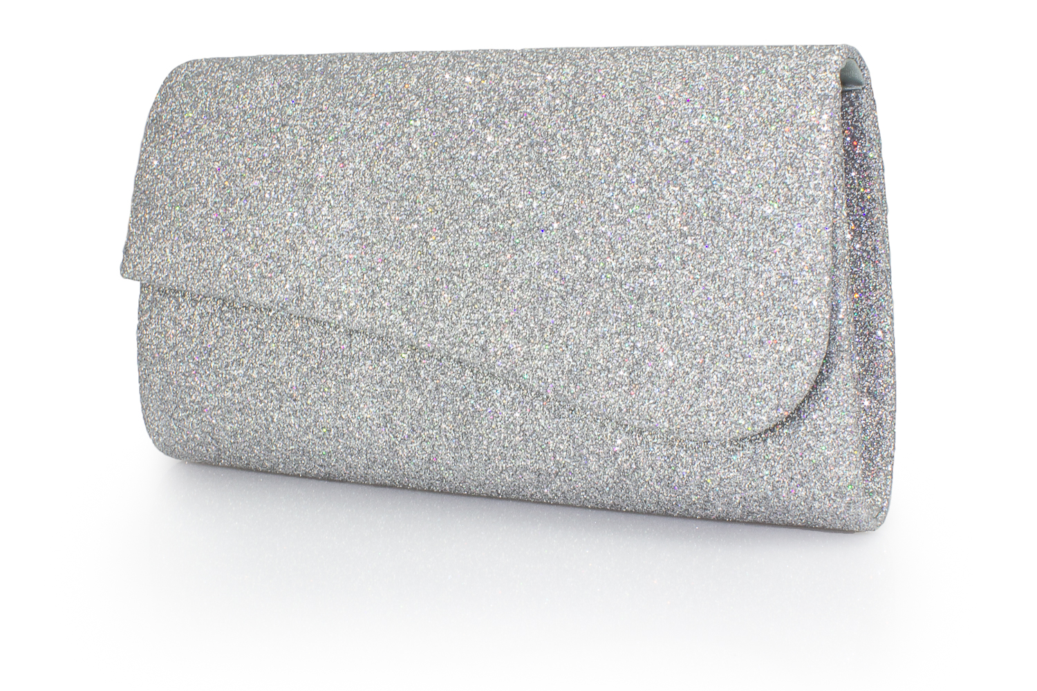 Glitter Brauttasche Juliane silber multi Glitter