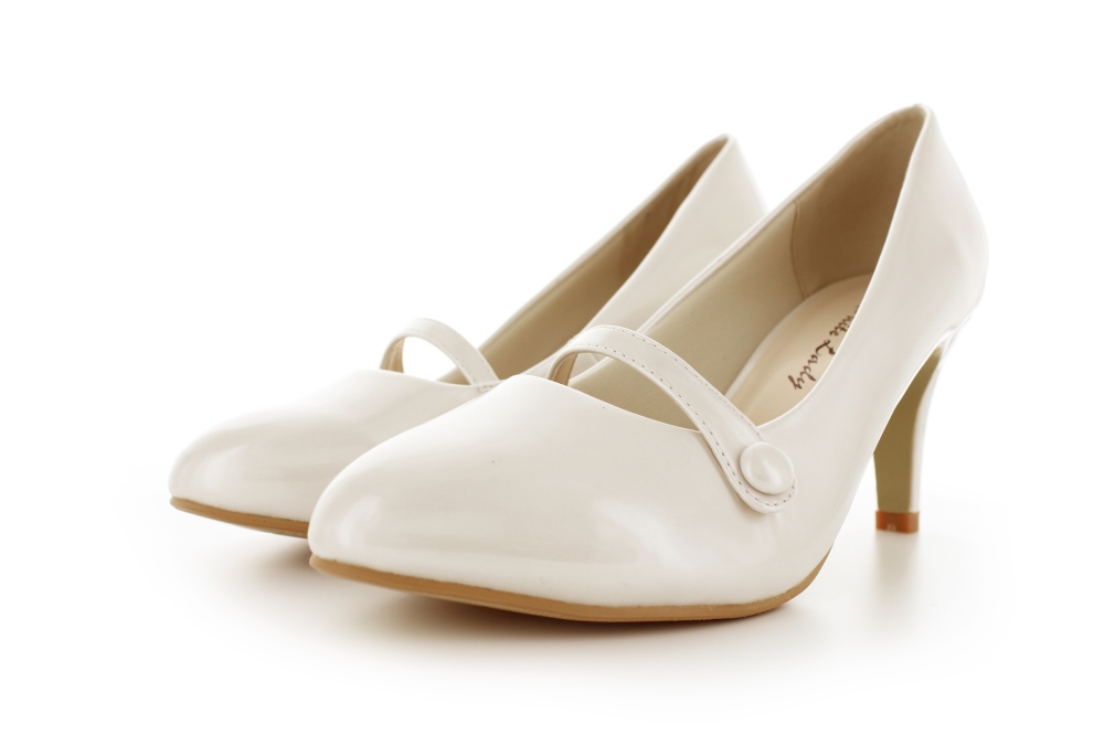 Brautschuhe Destiny ivory Lack