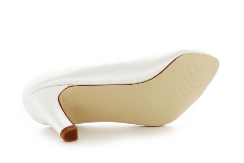 Brautschuhe mit Spange Lola ivory Satin