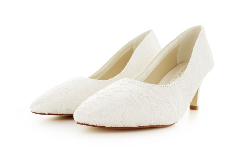 Brautschuhe Clea ivory Spitze