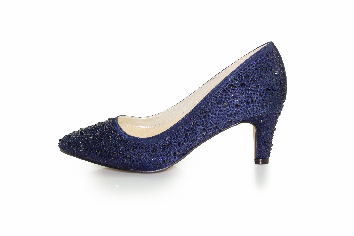 Glitter Pumps Dina blau-zirkonia