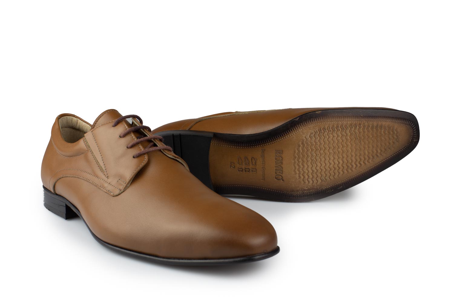 Derbyschuhe Ace-LS cognac Nappaleder