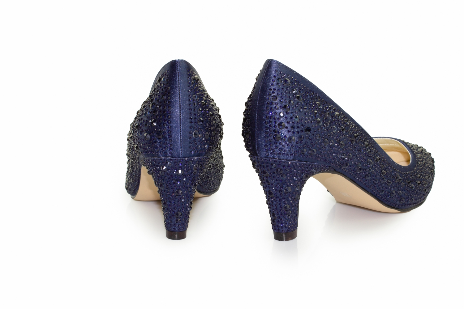 Glitter Pumps Dina blau-zirkonia