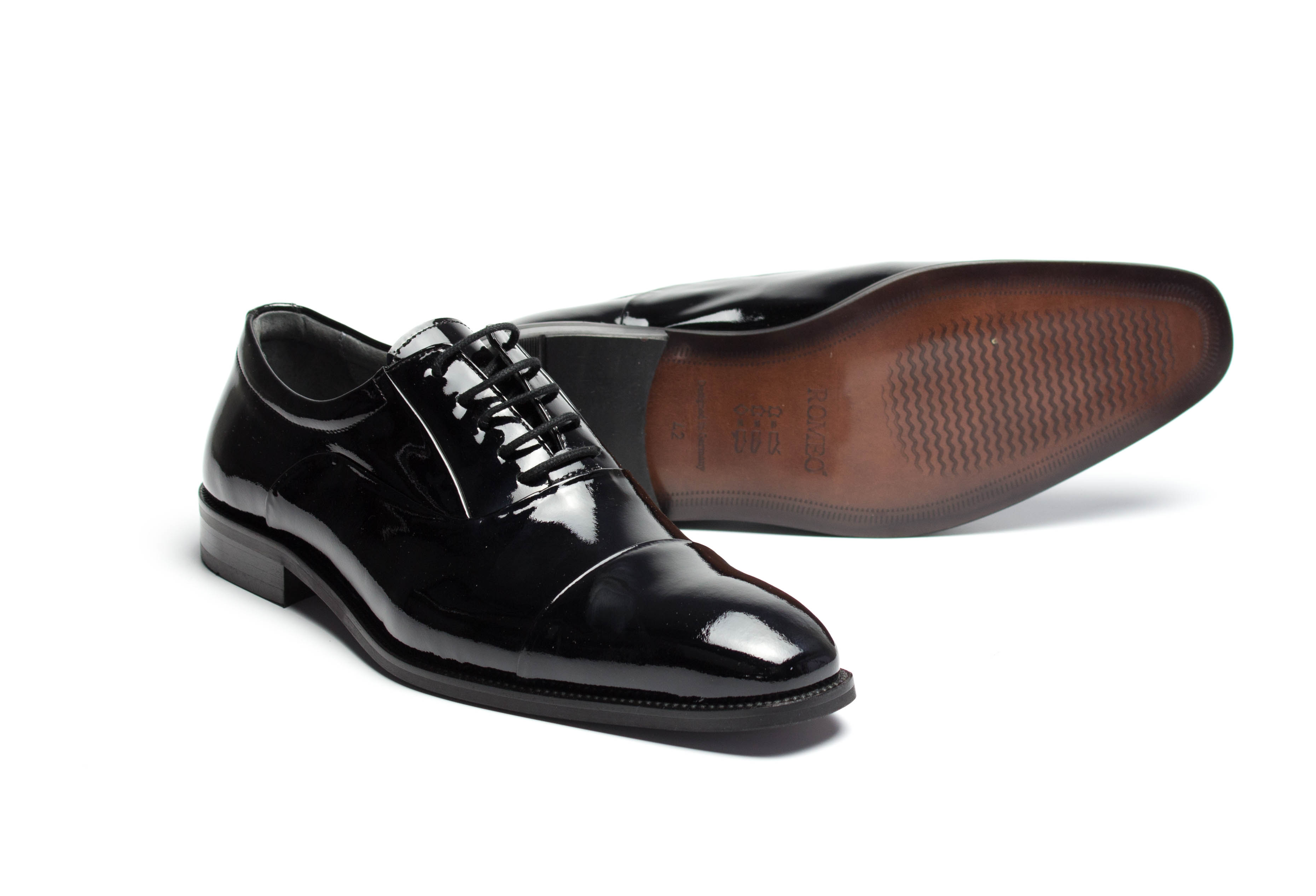 Oxford Herrenschuhe Darcy schwarz Lack Thunitsohle