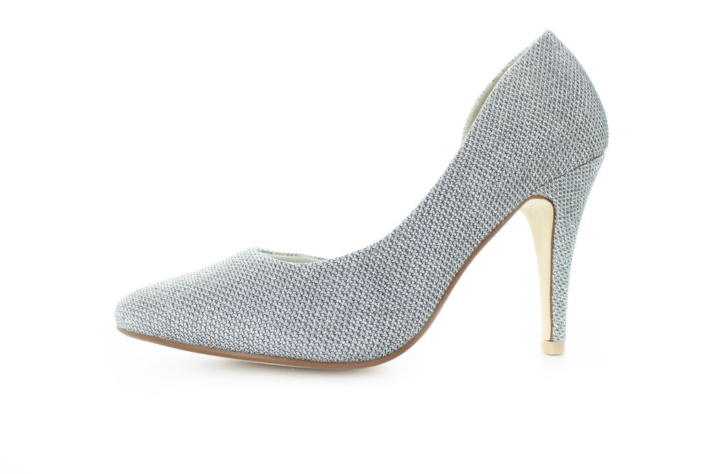 D'orsay Pumps Lucia silber Glitter