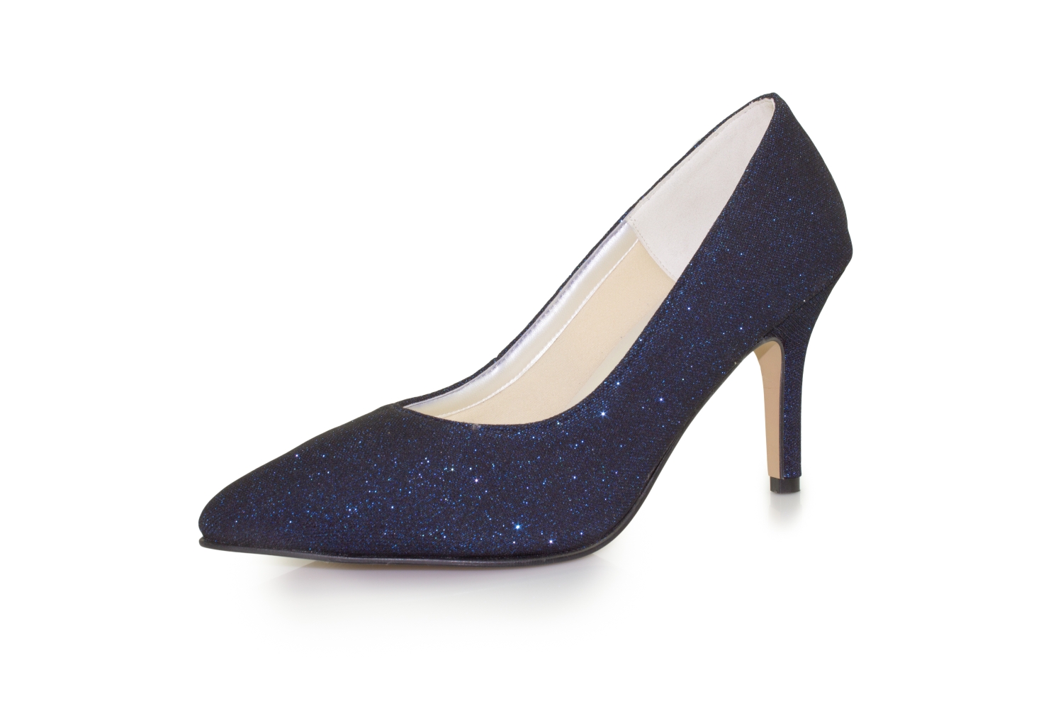 Glitter Pumps Klara magic-blue