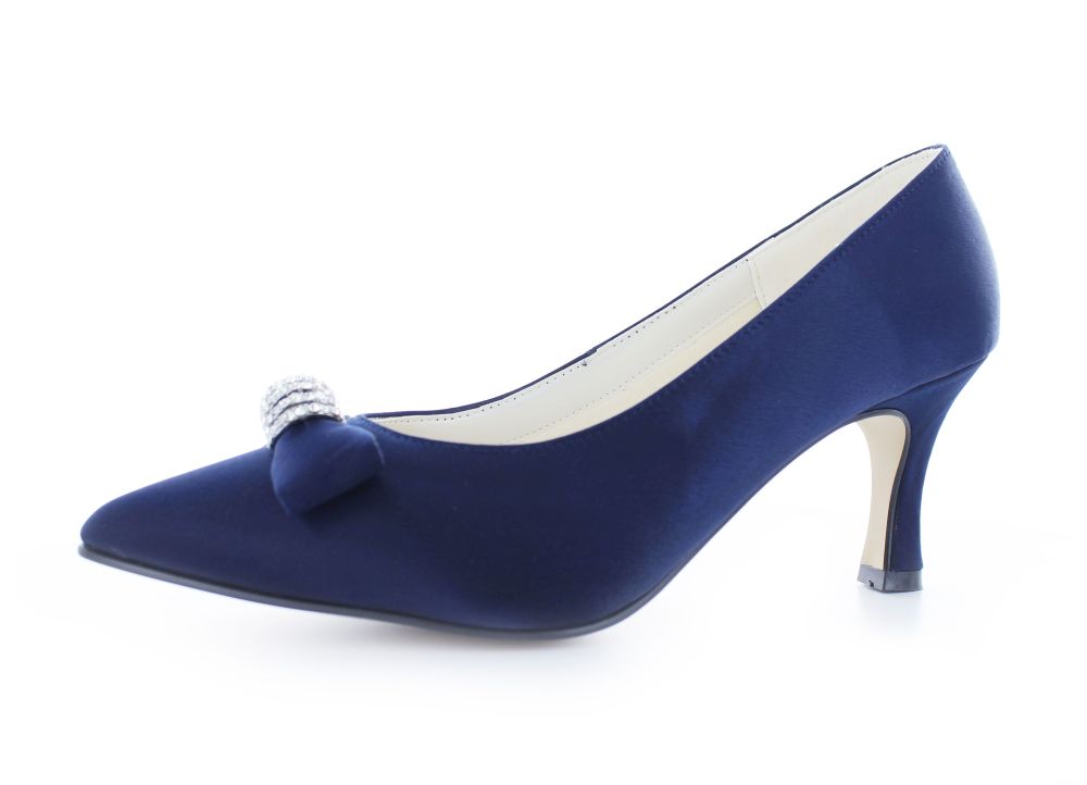 Vintage Pumps Igrid ocean Satin