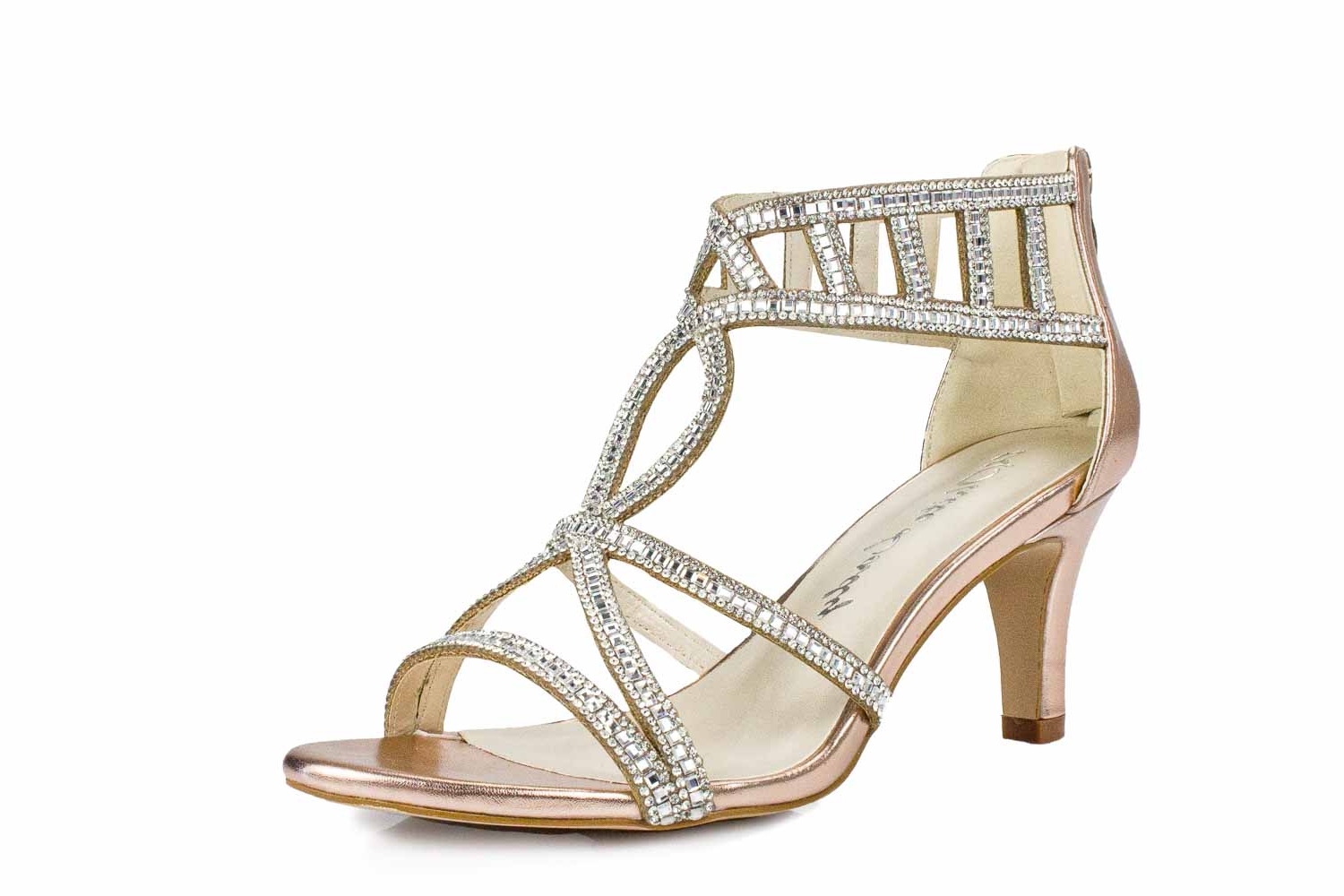 White Lady Bianca Sandalen roségold Metallic