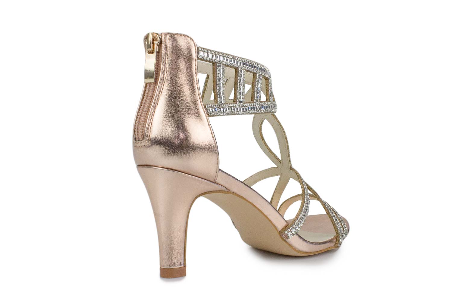 White Lady Bianca Sandalen roségold Metallic