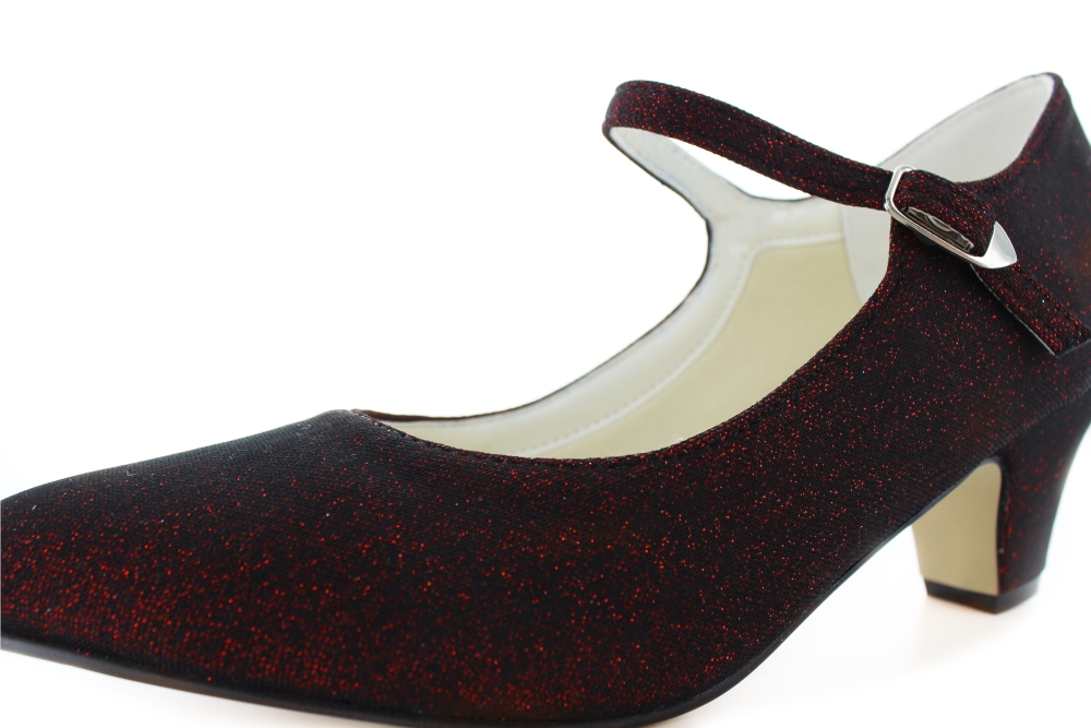 Glitter Pumps Victoria magic red