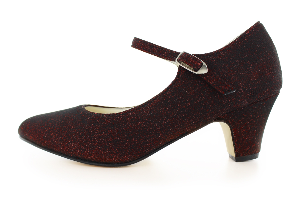 Glitter Pumps Victoria magic red