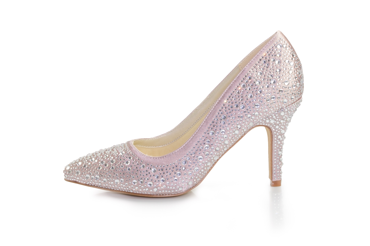 Glitter Pumps Diva rosé-zirkonia