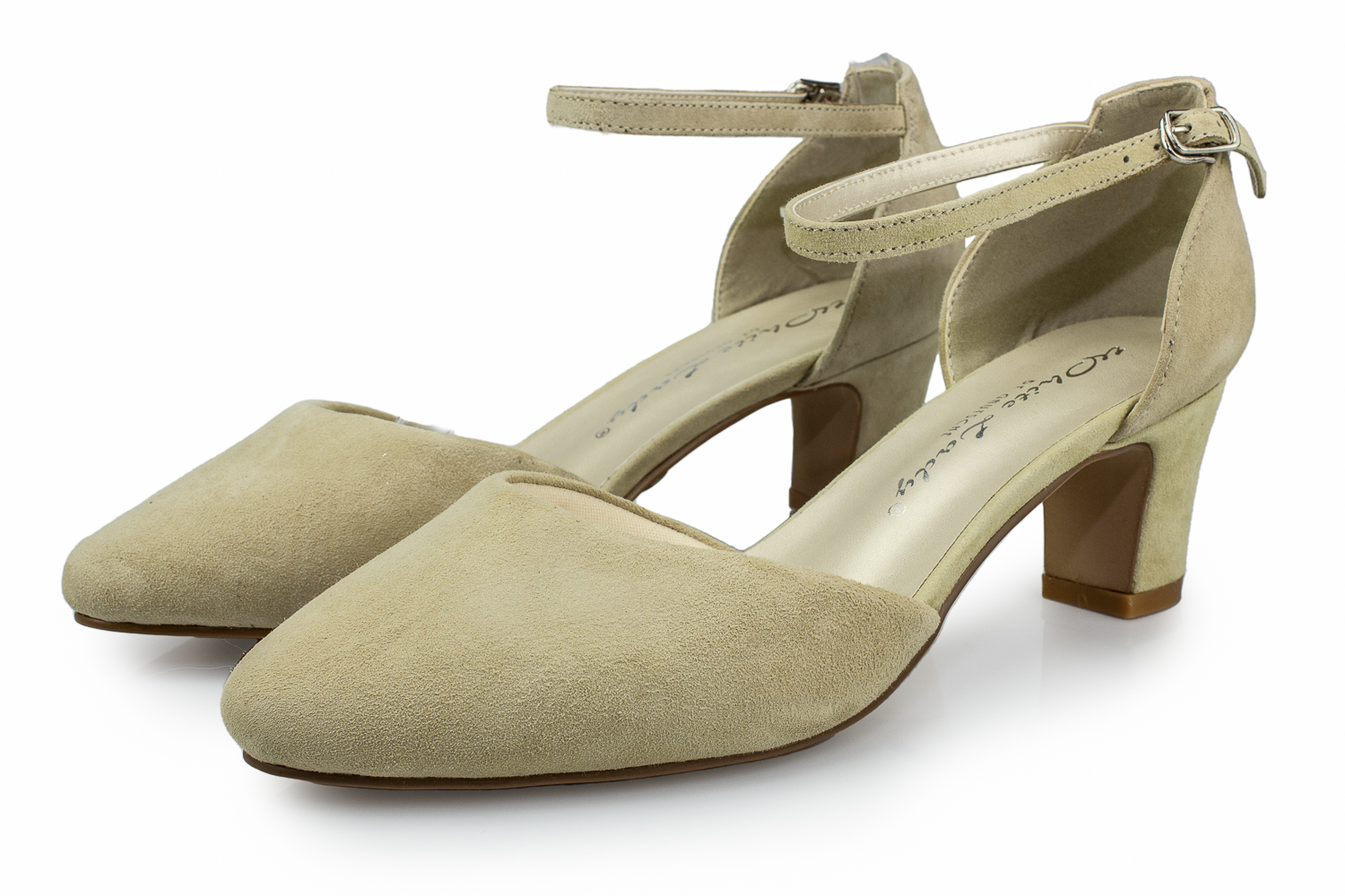 White Lady Brautschuhe Athena nude Wildleder