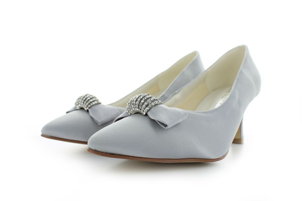 Vintage Pumps Igrid platin Satin