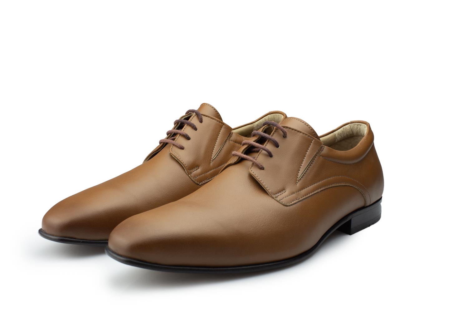 Derbyschuhe Ace-LS cognac Nappaleder