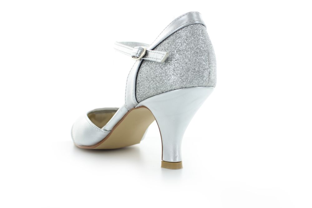 Riemchen Pumps Helena silber