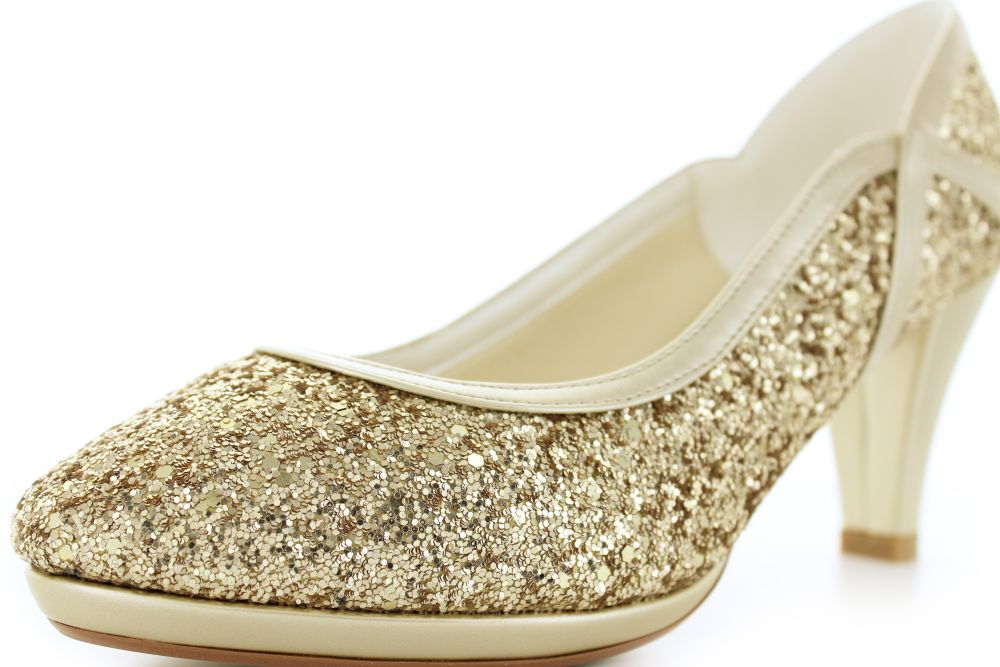 Glitter Pumps Kim gold