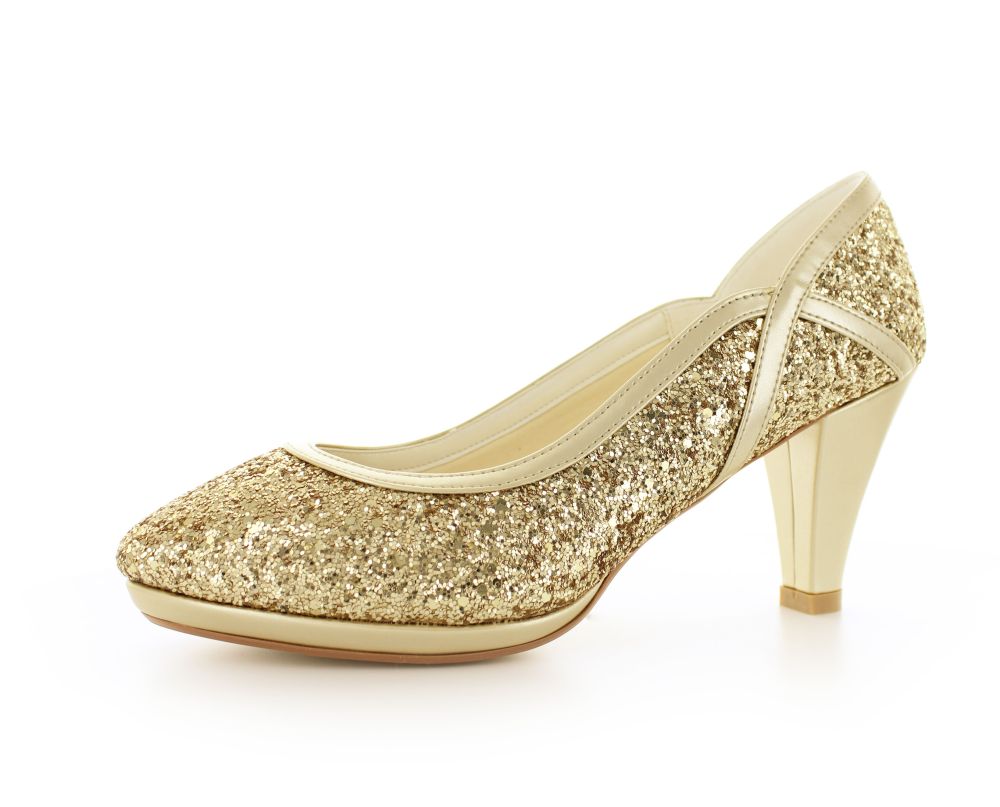 Glitter Pumps Kim gold