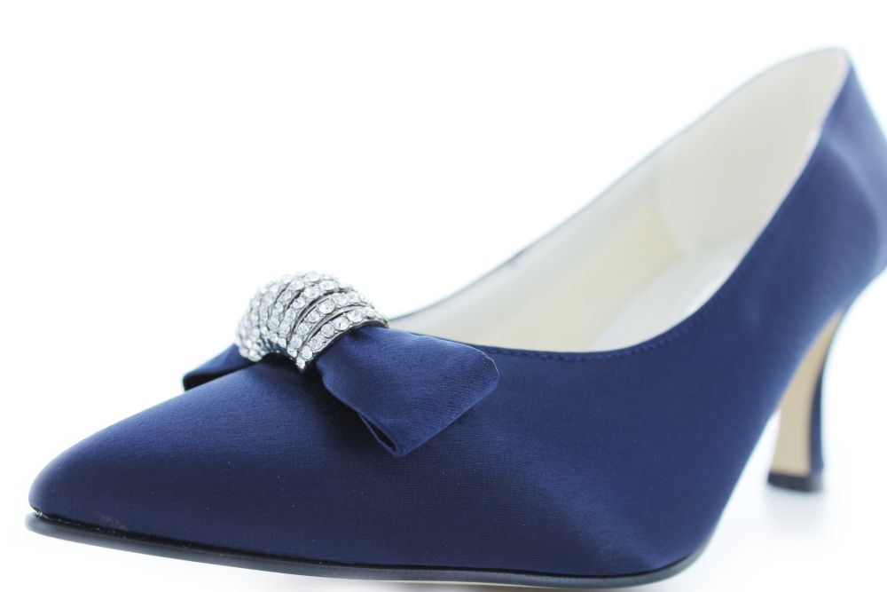 Vintage Pumps Igrid ocean Satin