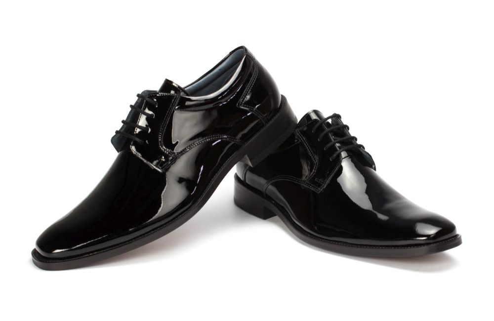 Derby Herrenschuhe Lucien-LS schwarz Lack