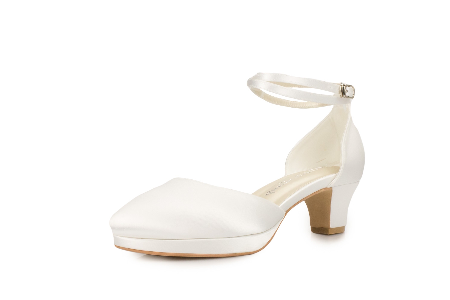 White Lady Brautschuhe Lilith Plateau ivory Satin