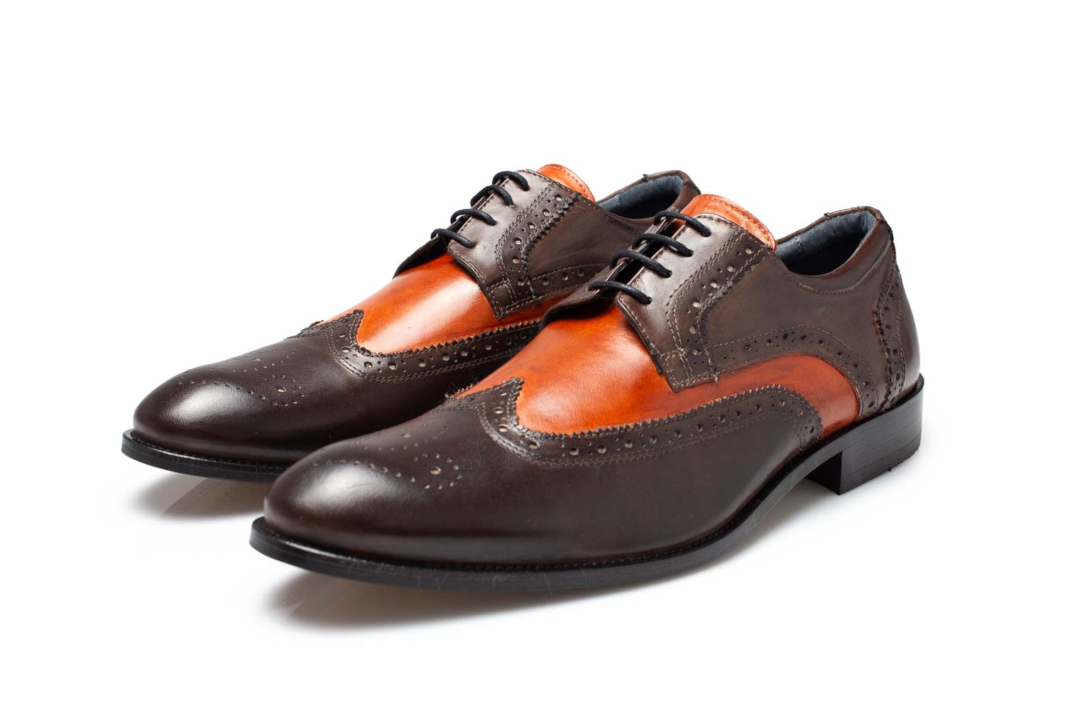 Patina Herrenschuhe Budapester marone-cuoio