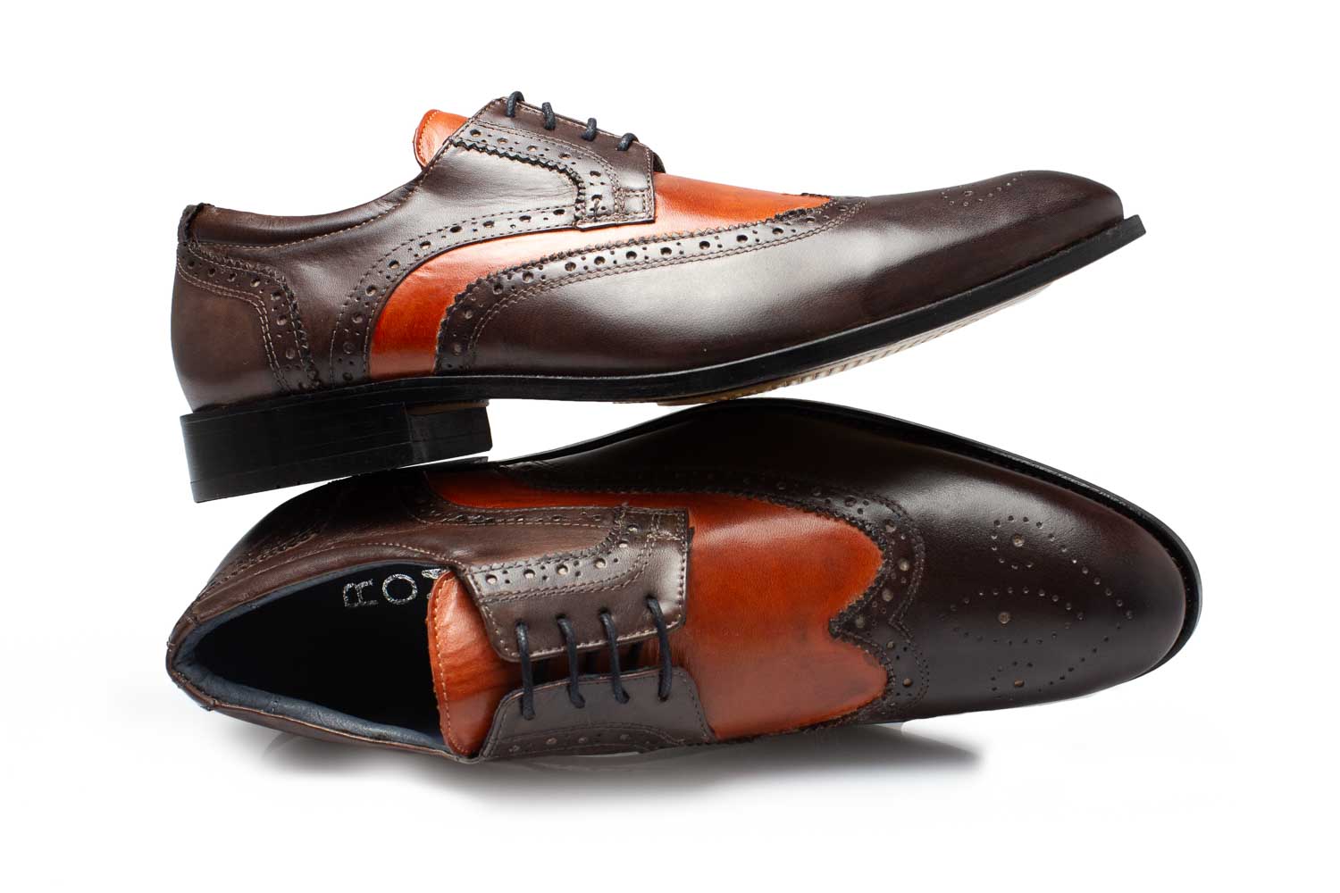 Patina Herrenschuhe Budapester marone-cuoio