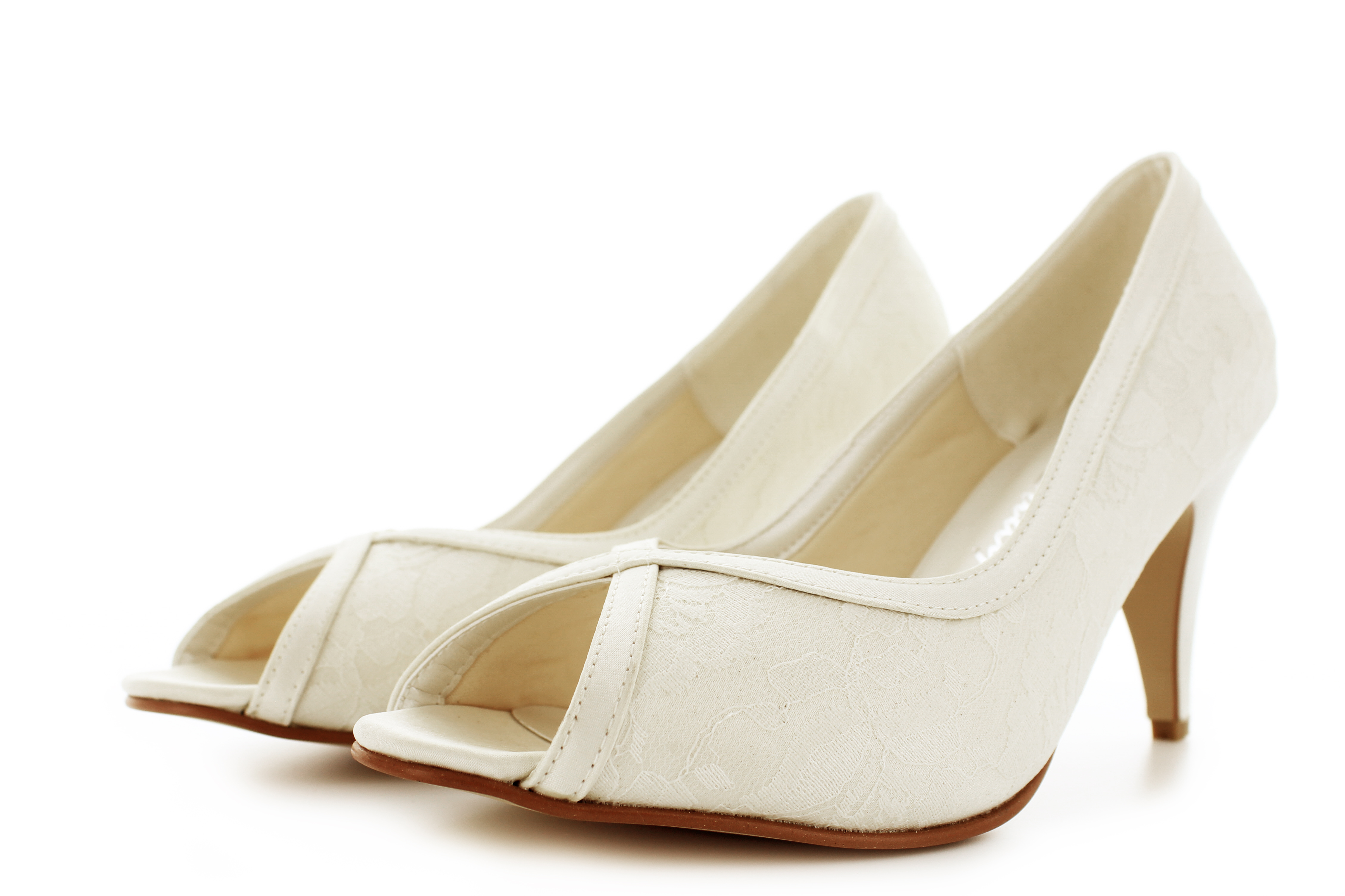 Vintage Brautschuhe Shirin ivory-cream Spitze