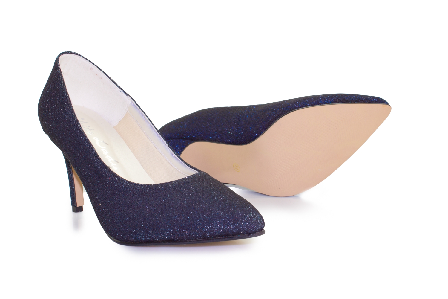 Glitter Pumps Klara magic-blue