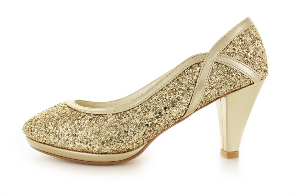 Glitter Pumps Kim gold