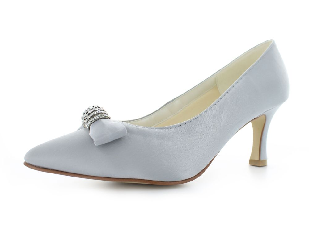 Vintage Pumps Igrid platin Satin