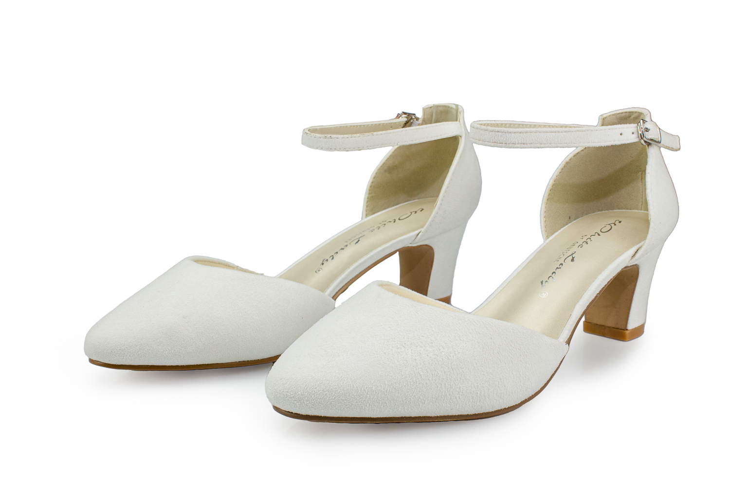 White Lady Brautschuhe Athena creme Mikrofaser