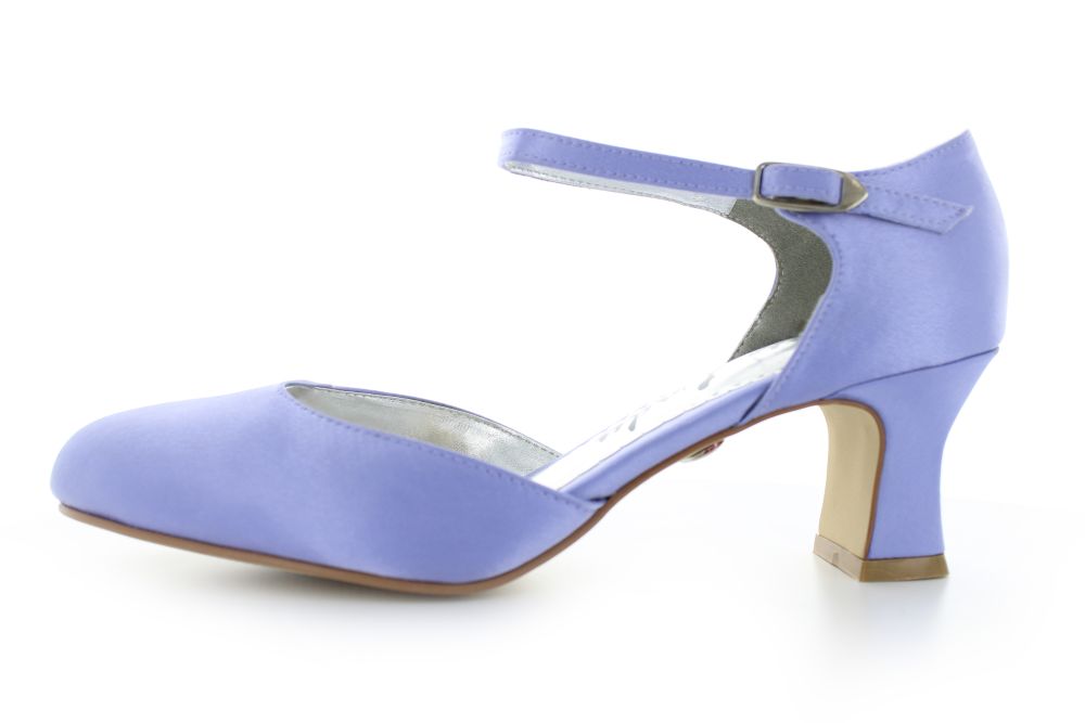 Riemchen Pumps Happy lila Satin