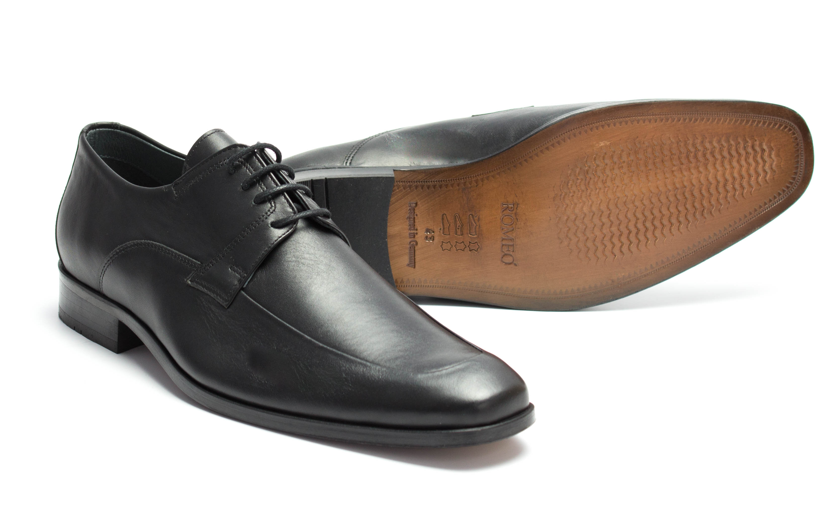 Derby Herrenschuhe Zeek schwarz