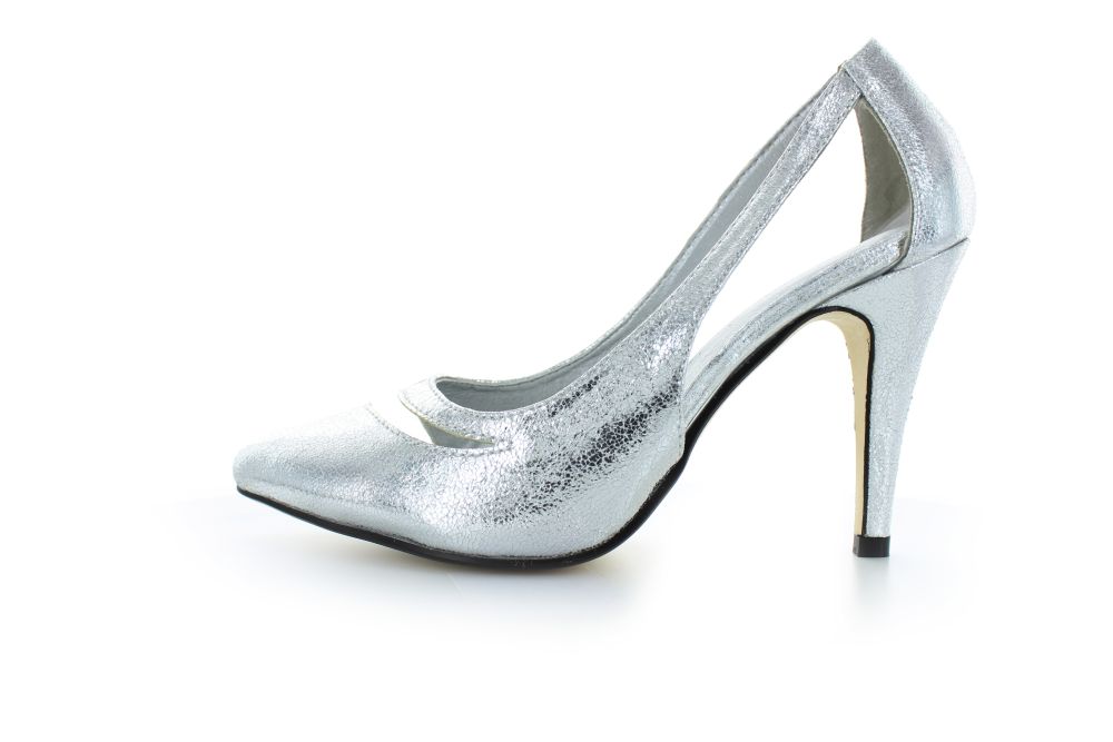 Cut-Out Pumps Fabienne silber